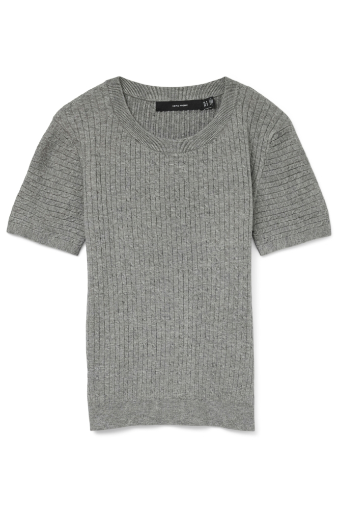 VMMIRLA SS O-NECK PULLOVER BOO 10331436 Medium Grey Melange